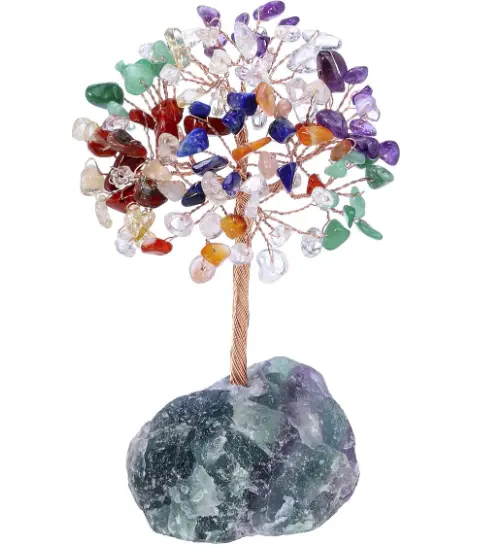 All Chakras Fluorite Base Tree
