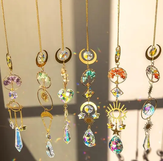 Small Crystal Trees Sun Catchers