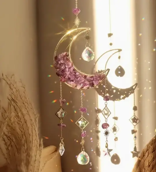 Small Amethyst Crystal Sun Catcher