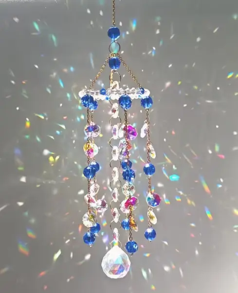 Blue crystal Sun catcher