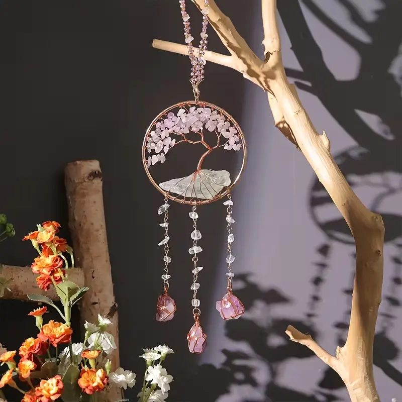 Crystal Tree and Base Suncatcher