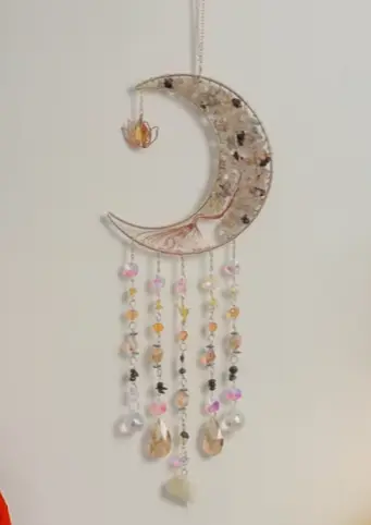 Big Crystal Moon Suncatcher