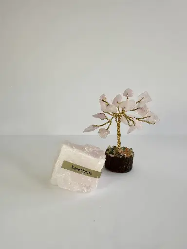 Rose Quartz Small Crystal Tree